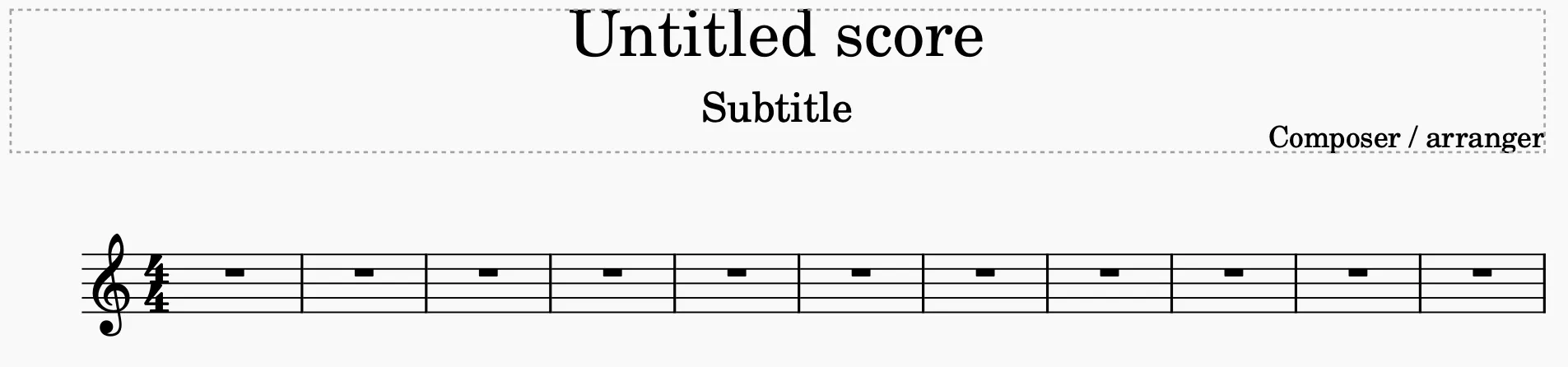 MuseScore rests